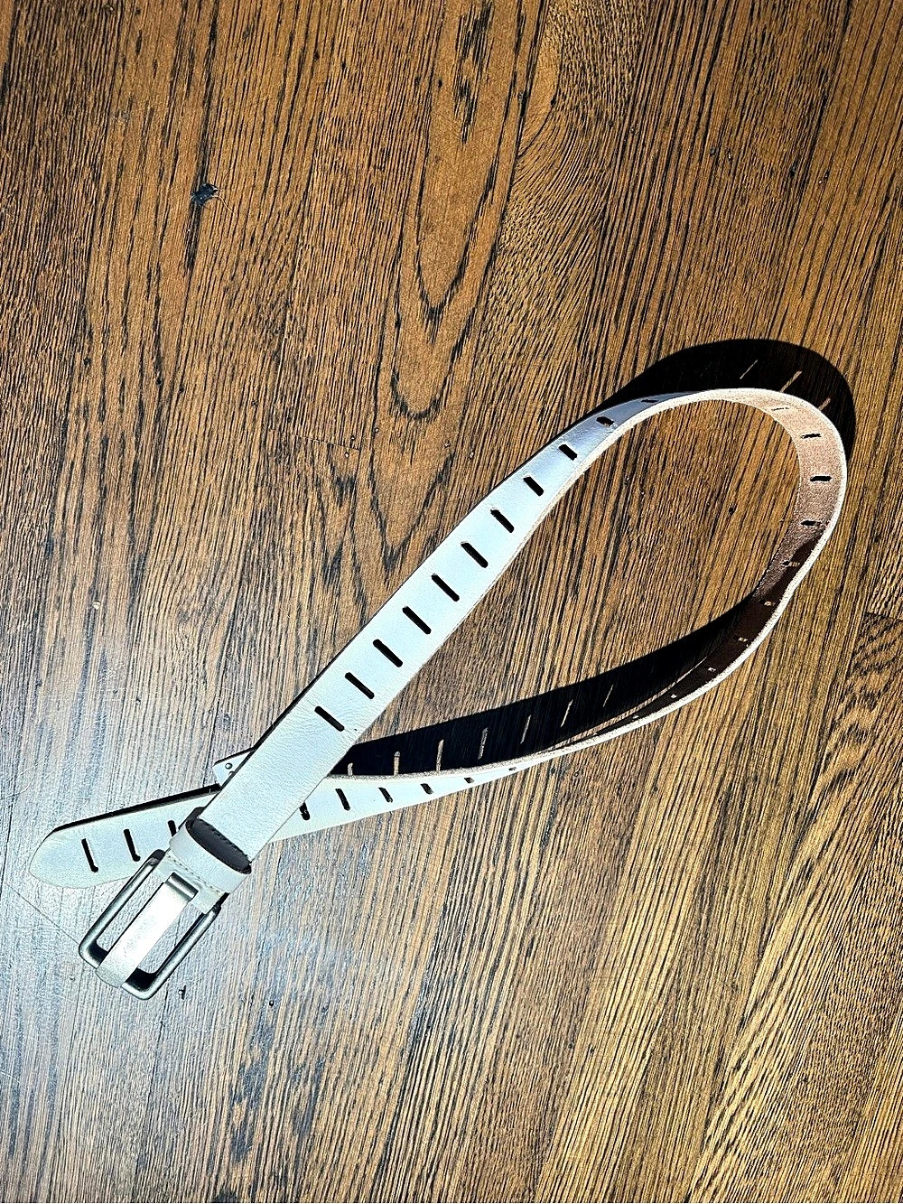 Free People White Leather Belt Size s/m